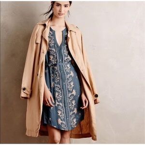 Anthropologie Embroidered Syden Shirtdress by Tiny M